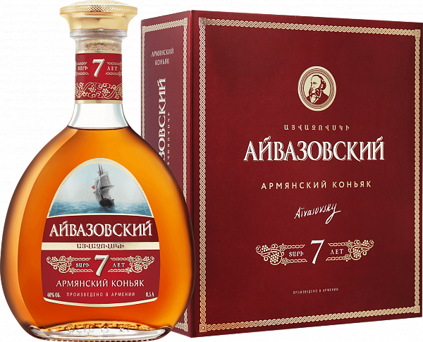 Aivazovsky Armenian Brandy 7 Y.O. (gift box), 0.5l