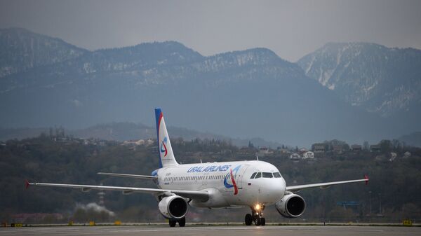 Airbus A320 of Ural Airlines at Sochi International Airport
