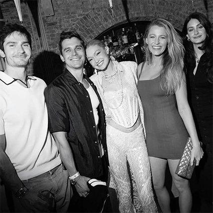 Blake Laiva with Gigi Hadid and guests of the party