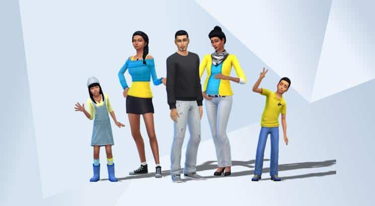 The family of the Sims