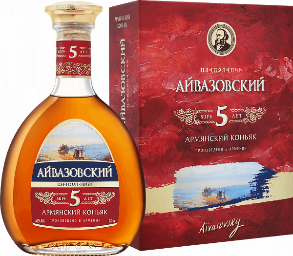 Aivazovsky Armenian Brandy 5 Y.O. (gift box), 0.5l
