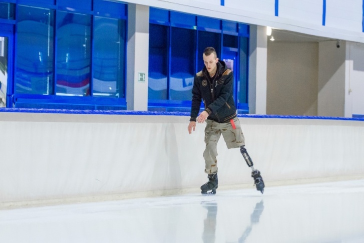 Fedor Merkuliev did not immediately conquer the ice, for skating I had to get a more suitable prosthesis