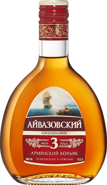 Aivazovsky Armenian Brandy 3 Y.O., 0.25L